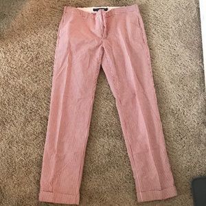 Seer sucker red pants